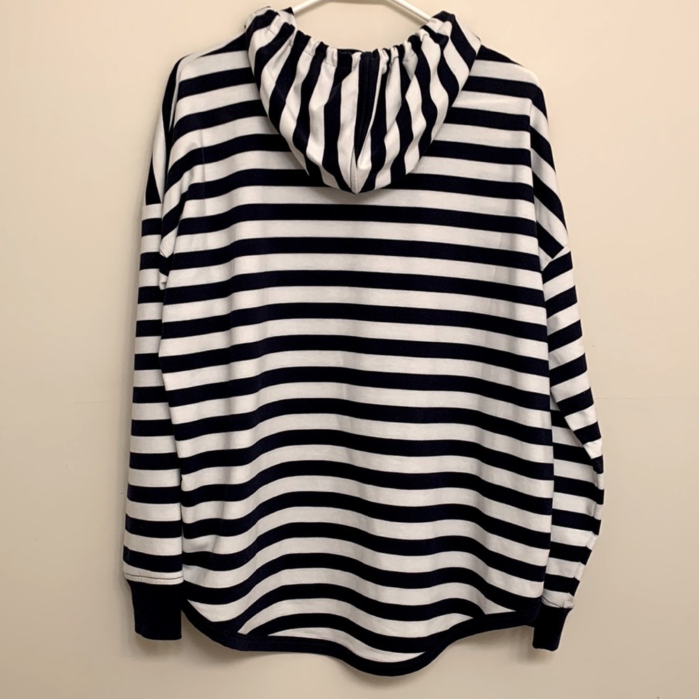 Michael Kors Navy White logo Hoodie - Picture 3 of 12